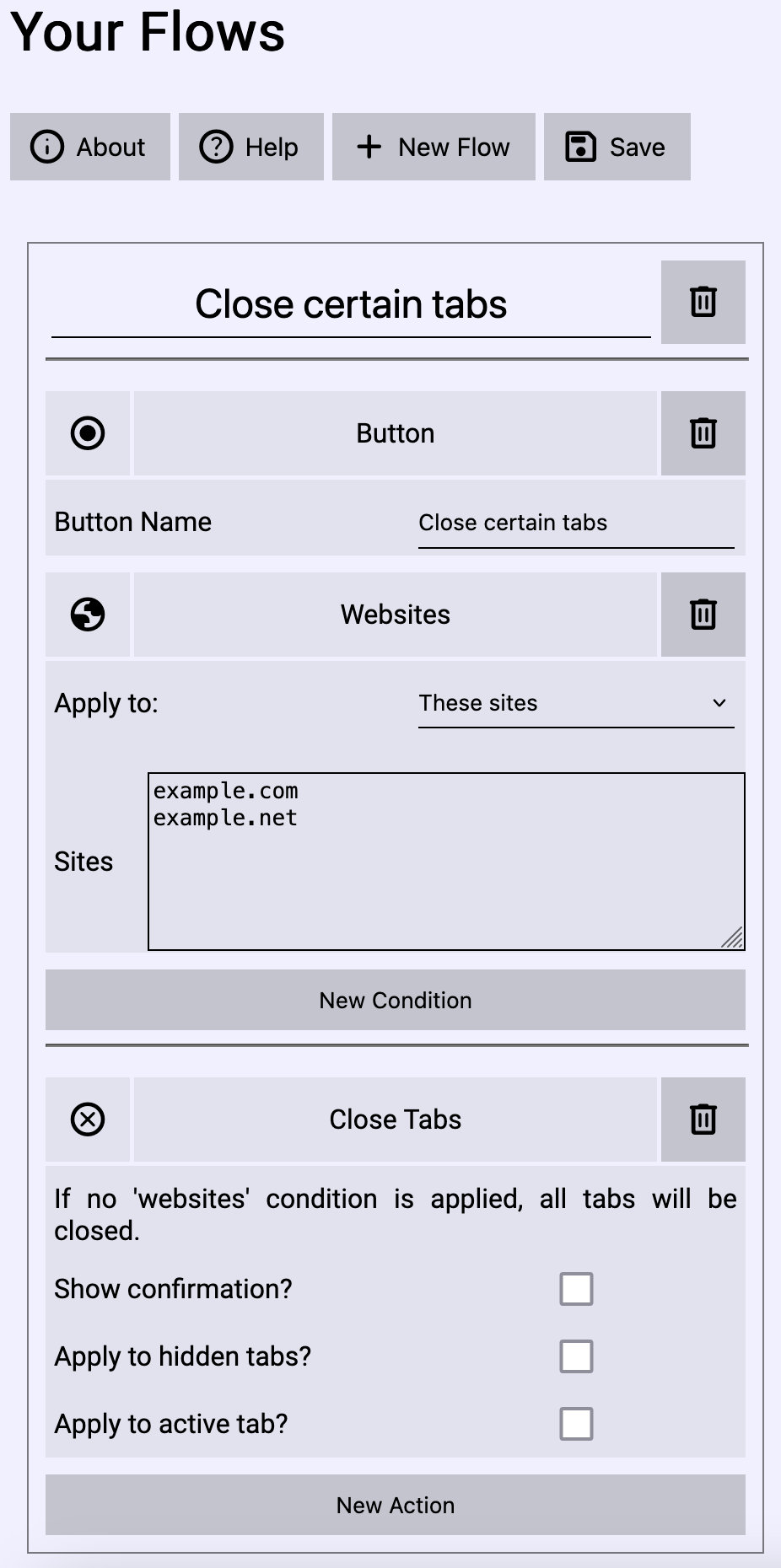 A screenshot showing light mode